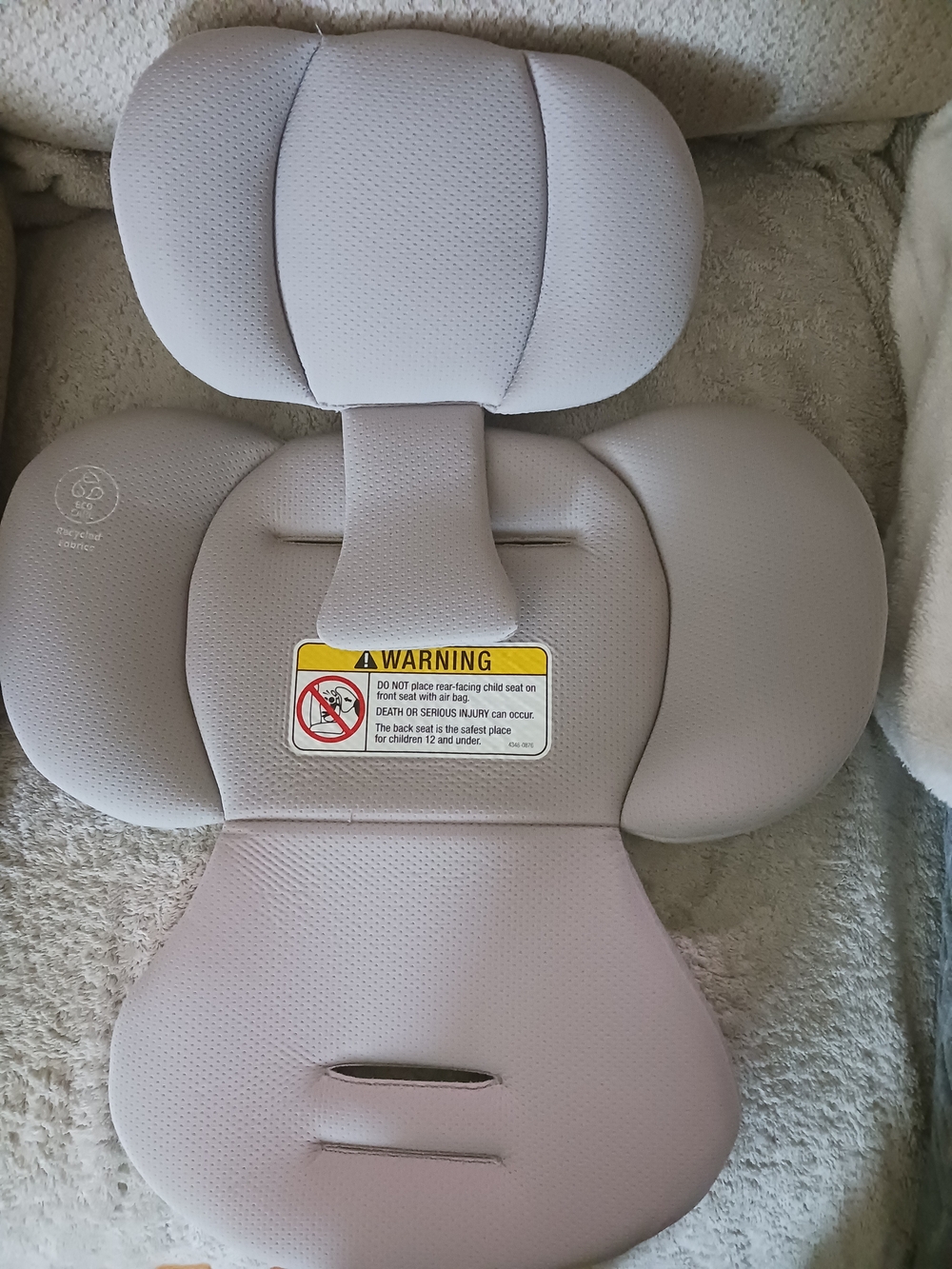 Maxi Cosi Pria Carseat Newborn Insert Light Gray Sea Drift
